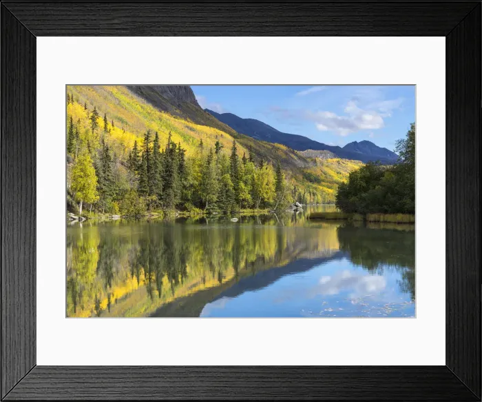 Framed Print : Reflection of mountain on Long Lake, Glenn Highway, Southcentral Alaska, Alaska, USA Framed Print : Reflection of mountain on Long Lake, Glenn Highway, Southcentral Alaska, Alaska, USA
