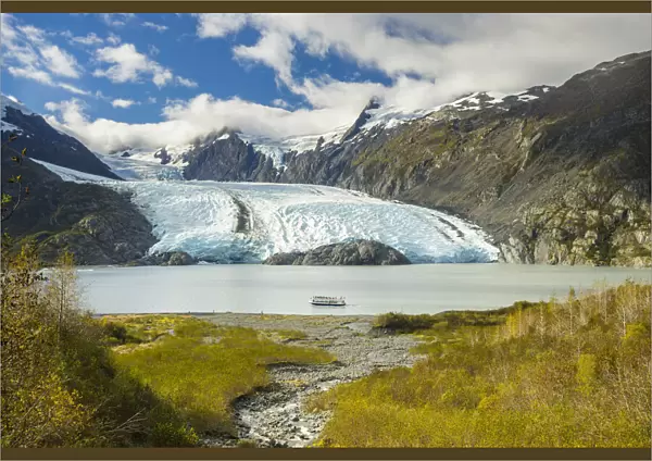 Ferry boat Portage Glacier and Portage Lake, Chugach National Forest, Southcentral Alaska