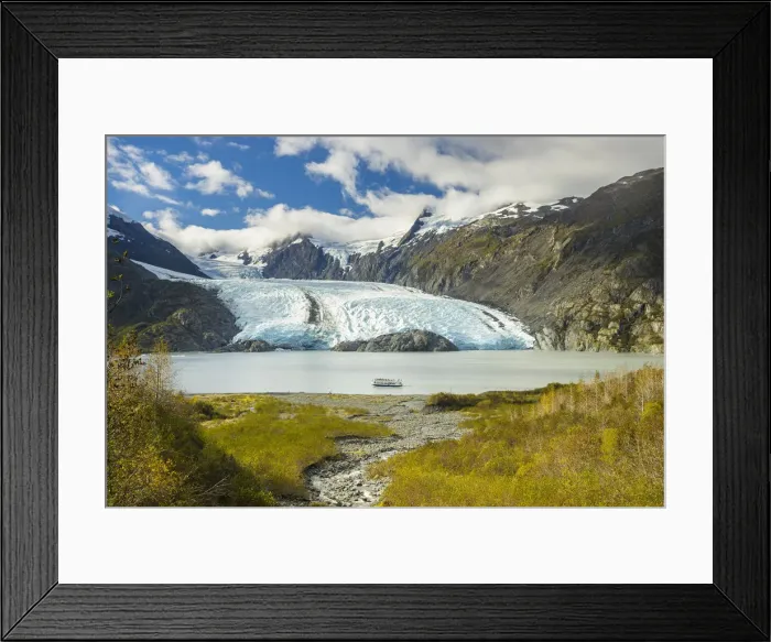 Framed Print : Ferry boat Portage Glacier and Portage Lake, Chugach National Forest, Southcentral Alaska Framed Print : Ferry boat Portage Glacier and Portage Lake, Chugach National Forest, Southcentral Alaska