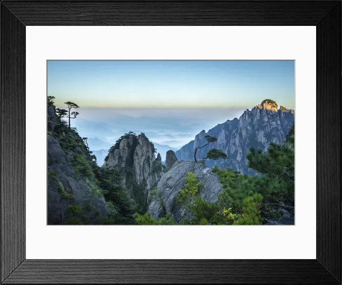 Framed Print : Huangshan, Yellow Mountains, Zhonghua Anhui, China
