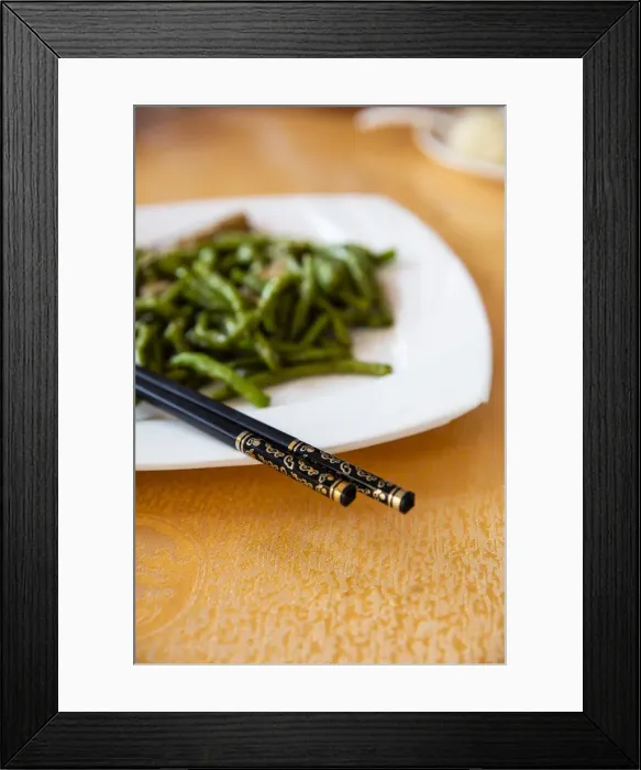 Framed Print : Traditional Choptsticks and food, Zhangjiajie National Forest Park Framed Print : Traditional Choptsticks and food, Zhangjiajie National Forest Park