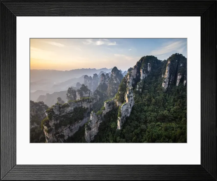 Framed Print : Zhangjiajie National Forest Park, (Hallelujah Mountains), Zhangjiajie