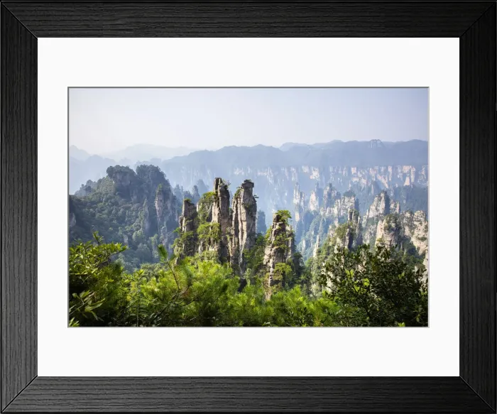 Framed Print : Zhangjiajie National Forest Park, (Hallelujah Mountains), Zhangjiajie
