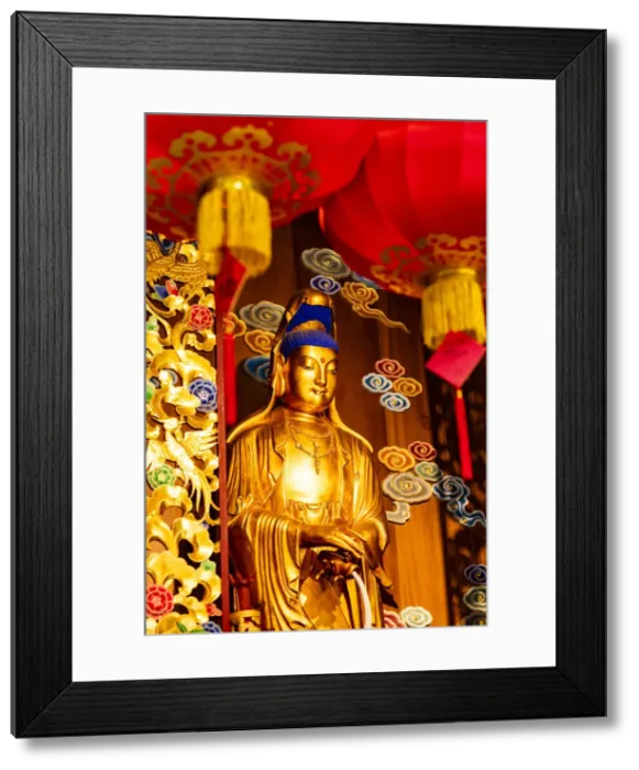 Framed Print : Buddhist statue at the Jade Buddha Temple, Shanghai, China Framed Print : Buddhist statue at the Jade Buddha Temple, Shanghai, China