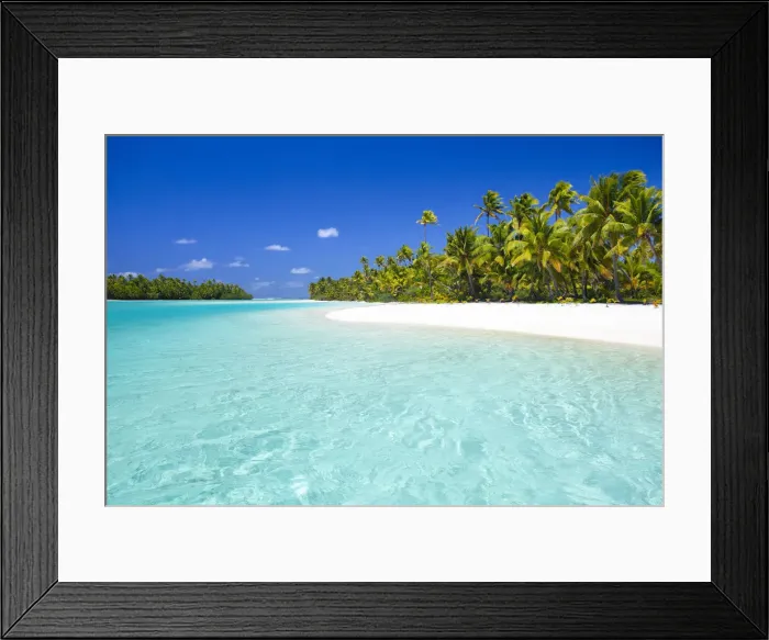 Framed Print : One Foot Island, Aitutaki, Cook Islands Framed Print : One Foot Island, Aitutaki, Cook Islands