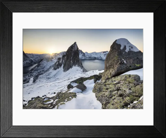 Framed Print : The sunrise at the peak called Segla, Hesten, Fjordgard, Mefjorden, Senja, Tromso, Norway Framed Print : The sunrise at the peak called Segla, Hesten, Fjordgard, Mefjorden, Senja, Tromso, Norway