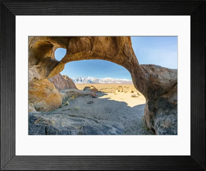 Framed Print : Cyclops arch at Alabama Hills, Lone Pine, Inyo County, California, USA Framed Print : Cyclops arch at Alabama Hills, Lone Pine, Inyo County, California, USA