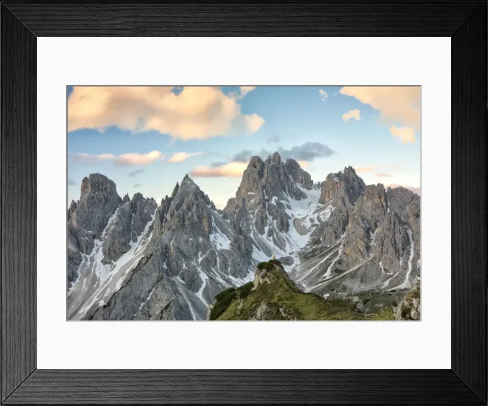 Framed Print : Cadini di Misurina shrouded in the morning light, Dolomites
