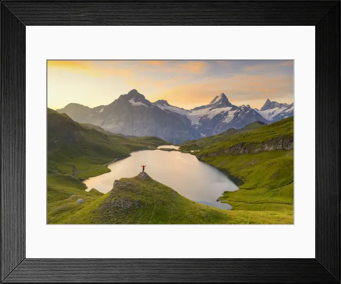 Framed Print : Bachalpsee, Grindelwald Bernese Oberland, Switzerland Framed Print : Bachalpsee, Grindelwald Bernese Oberland, Switzerland