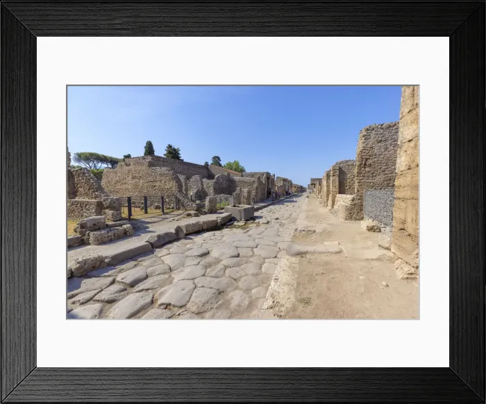 Framed Print : The ruins of Pompeii, UNESCO WORLD HERITAGE SITE, Naples province, Campania, Italy