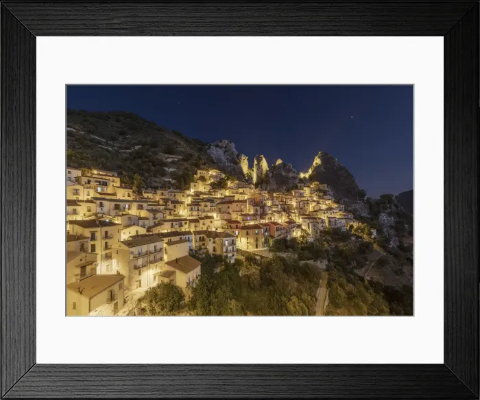 Framed Print : Castelmezzano with the Lucanian Dolomites in the background Framed Print : Castelmezzano with the Lucanian Dolomites in the background