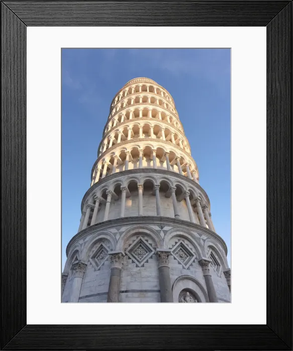 Framed Print : Leaning tower of Piazza dei Miracoli illuminated by a ray of sunshine Framed Print : Leaning tower of Piazza dei Miracoli illuminated by a ray of sunshine
