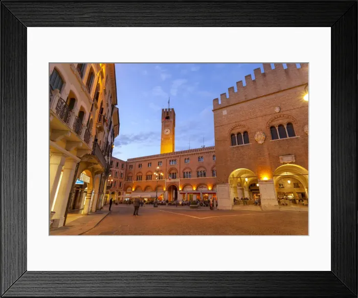 Framed Print : Piazza dei Signori and Palazzo dei Trecento (also called Palazzo della Ragione) at dusk Framed Print : Piazza dei Signori and Palazzo dei Trecento (also called Palazzo della Ragione) at dusk