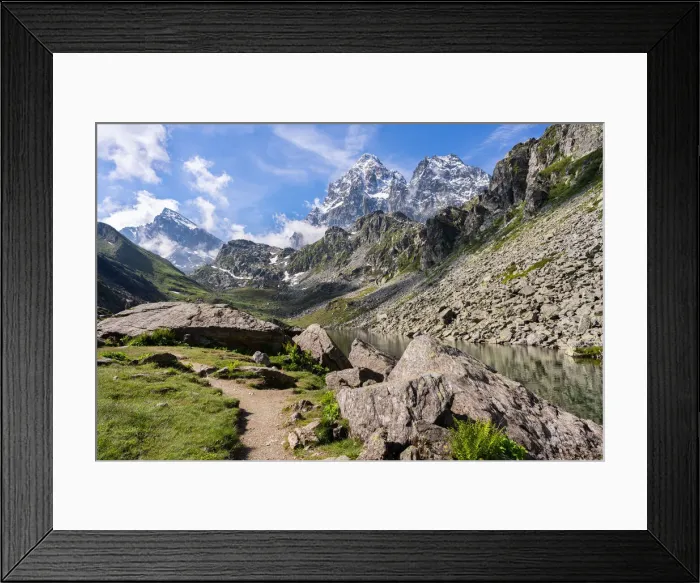 Framed Print : Italy, Piedmont, Pian del Re, Crissolo. Monviso is the highest peak of Piedmont Framed Print : Italy, Piedmont, Pian del Re, Crissolo. Monviso is the highest peak of Piedmont