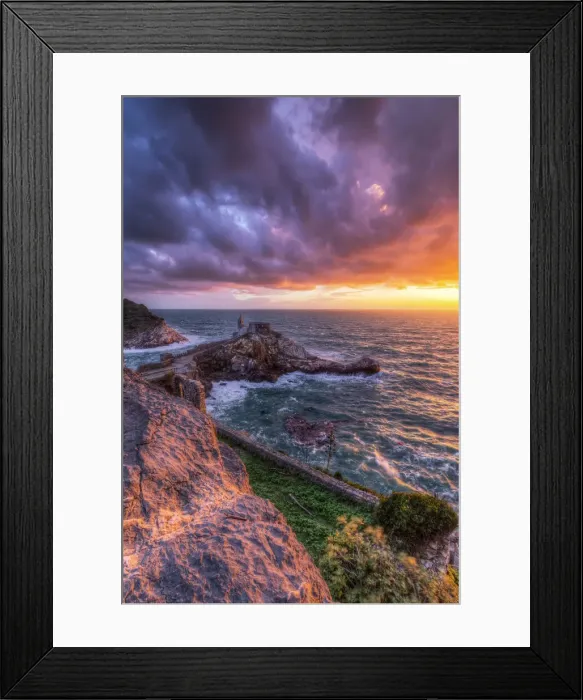 Framed Print : Church of San Pietro, Unesco World Heritage Site, municipality of Porto Venere