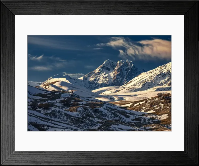 Framed Print : Corno Grande snow capped. Abruzzo, Italy Framed Print : Corno Grande snow capped. Abruzzo, Italy