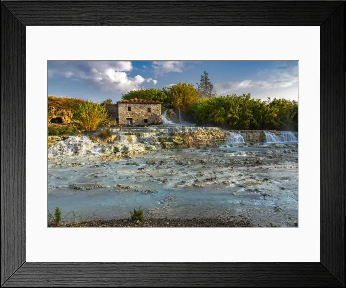 Framed Print : Cascate del Mulino, natural pools of thermal water. Saturnia, Grosseto, Tuscany, Italy Framed Print : Cascate del Mulino, natural pools of thermal water. Saturnia, Grosseto, Tuscany, Italy