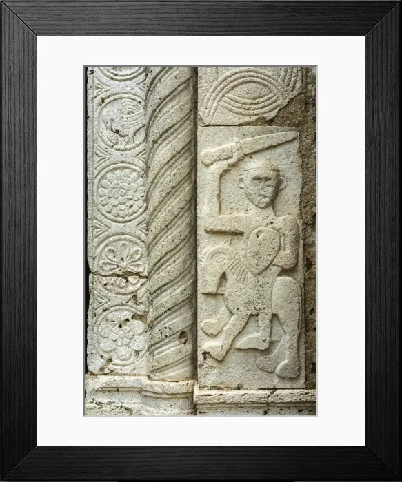 Framed Print : Sovana Cathedral, detail of the portal column. Sovana, Grosseto, Tuscany, Italy Framed Print : Sovana Cathedral, detail of the portal column. Sovana, Grosseto, Tuscany, Italy