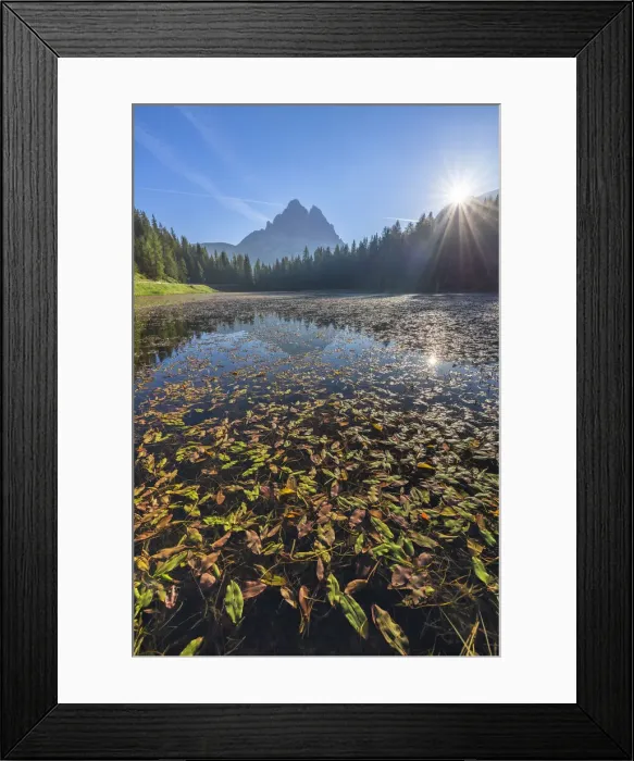 Framed Print : Lago Antorno at sunrise, Auronzo di Cadore, Belluno, Veneto, Italy Framed Print : Lago Antorno at sunrise, Auronzo di Cadore, Belluno, Veneto, Italy