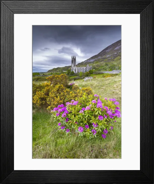 Framed Print : Old abandoned Dunlewy (Dunlewey) church. Poisoned Glen, County Donegal, Ulster region, Ireland Framed Print : Old abandoned Dunlewy (Dunlewey) church. Poisoned Glen, County Donegal, Ulster region, Ireland
