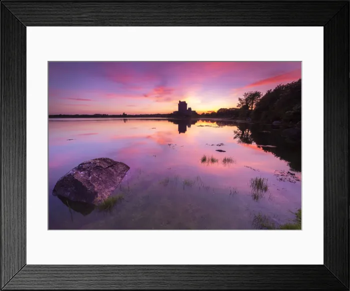 Framed Print : Sunrise at the Dunguaire Castle. County Galway, Connacht province, Ireland Framed Print : Sunrise at the Dunguaire Castle. County Galway, Connacht province, Ireland