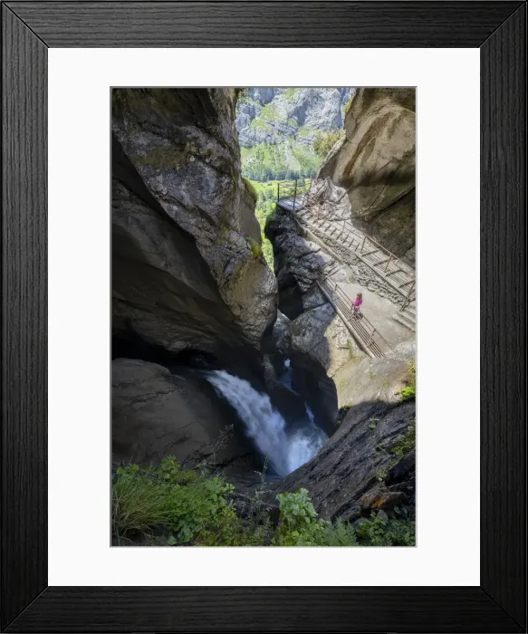 Framed Print : Trummelbach falls, Lauterbrunnen, Bernese Oberland, Switzerland Framed Print : Trummelbach falls, Lauterbrunnen, Bernese Oberland, Switzerland