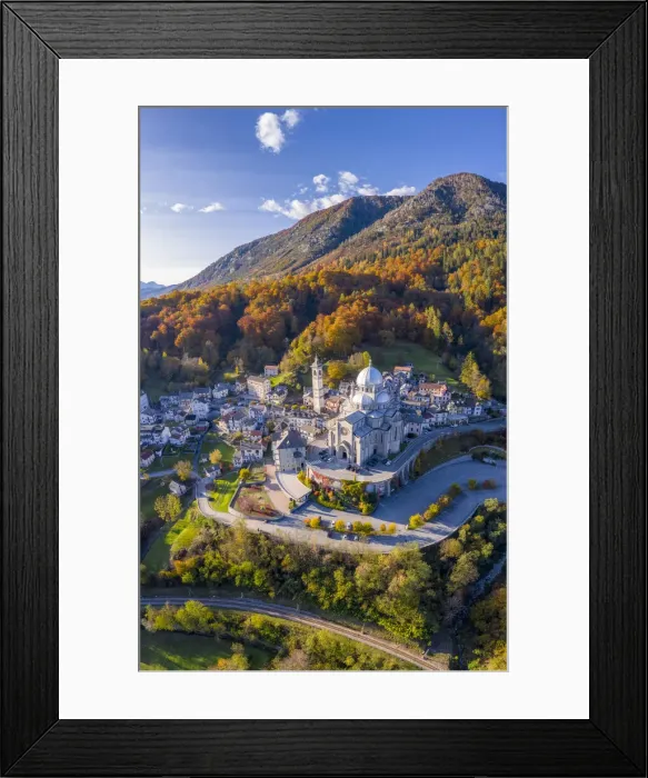Framed Print : Santuario della Madonna del Sangue sanctuary in the town of Re during an autumnal sunset Framed Print : Santuario della Madonna del Sangue sanctuary in the town of Re during an autumnal sunset