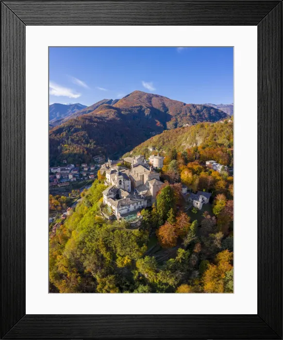 Framed Print : Sacro Monte of Varallo Sesia, Vercelli district, Piedmont, Italy Framed Print : Sacro Monte of Varallo Sesia, Vercelli district, Piedmont, Italy
