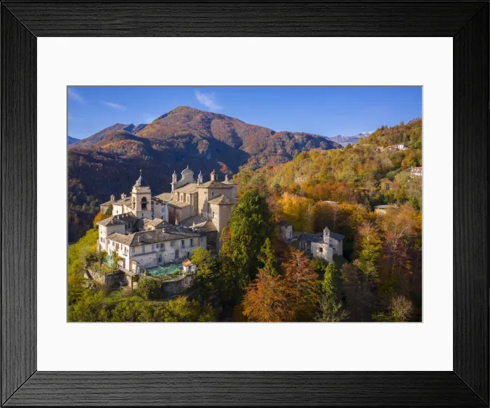 Framed Print : Sacro Monte of Varallo Sesia, Vercelli district, Piedmont, Italy Framed Print : Sacro Monte of Varallo Sesia, Vercelli district, Piedmont, Italy