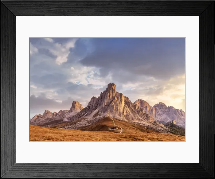 Framed Print : alpine landscape at Giau pass, Dolomites, Colle Santa Lucia, Belluno, Veneto, Italy Framed Print : alpine landscape at Giau pass, Dolomites, Colle Santa Lucia, Belluno, Veneto, Italy