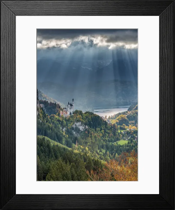 Framed Print : Schwangau, Swabia, Bavaria, Germany. Neuschwanstein castle Framed Print : Schwangau, Swabia, Bavaria, Germany. Neuschwanstein castle