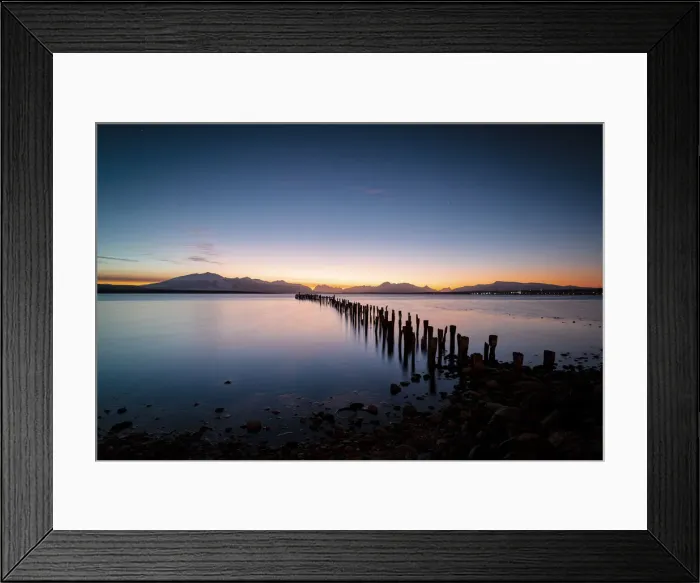 Framed Print : Southern America, Chile, Patagonia: sunset at Puerto Natales Framed Print : Southern America, Chile, Patagonia: sunset at Puerto Natales