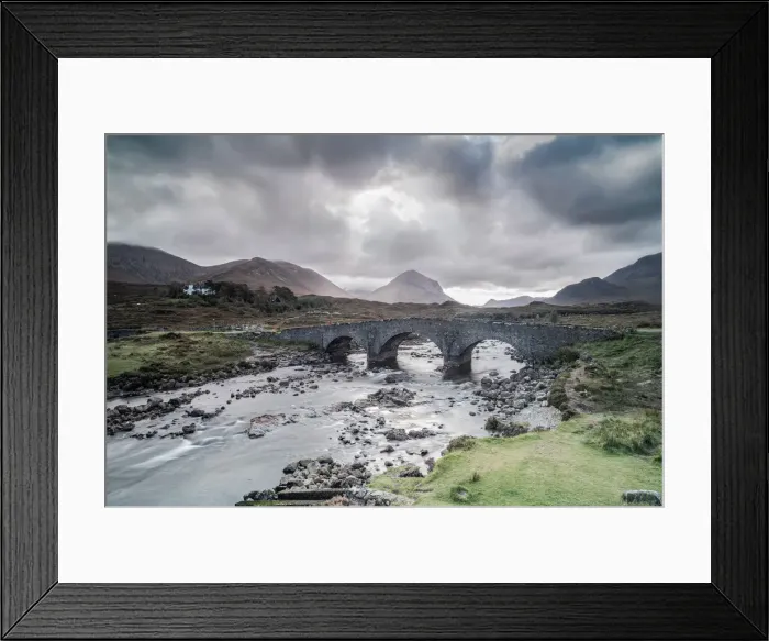 Framed Print : UK, Scotland, Isle of Skye: Old Sligachan Bridge Framed Print : UK, Scotland, Isle of Skye: Old Sligachan Bridge