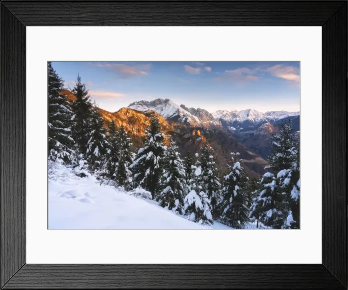 Framed Print : Presolana at dawn, Orobie alps, Bergamo province, Lombardy district, Italy Framed Print : Presolana at dawn, Orobie alps, Bergamo province, Lombardy district, Italy