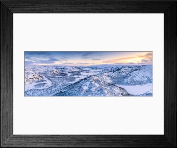 Framed Print : Aerial view of empty road (Norwegian County Road 98), Kunes, Troms og Finnmark Framed Print : Aerial view of empty road (Norwegian County Road 98), Kunes, Troms og Finnmark