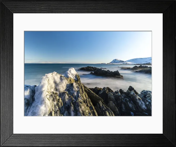 Framed Print : Sandfjorden, Arctic Ocean, Varanger Peninsula, Troms og Finnmark, Norway Framed Print : Sandfjorden, Arctic Ocean, Varanger Peninsula, Troms og Finnmark, Norway