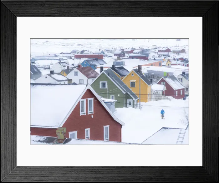 Framed Print : Traditional colorful houses, Berlevag, Varanger Peninsula, Troms og Finnmark, Norway Framed Print : Traditional colorful houses, Berlevag, Varanger Peninsula, Troms og Finnmark, Norway
