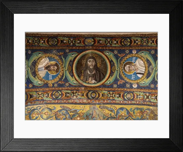 Framed Print : Interior of Basilica of San Vitale, which has important examples of early Christian Framed Print : Interior of Basilica of San Vitale, which has important examples of early Christian