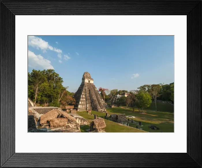 Framed Print : Gran Plaza and Temple I, Tikal mayan archaeological site, Guatemala Framed Print : Gran Plaza and Temple I, Tikal mayan archaeological site, Guatemala
