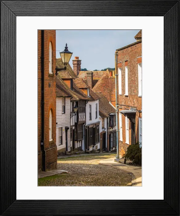 Framed Print : UK, England, East Sussex, Rye, West Street in the historic centre of Rye