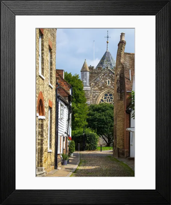 Framed Print : UK, England, East Sussex, Rye, West Street in the historic centre of Rye Framed Print : UK, England, East Sussex, Rye, West Street in the historic centre of Rye