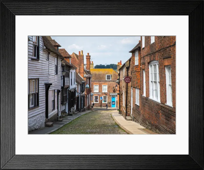Framed Print : UK, England, East Sussex, Rye, West Street in the historic centre of Rye