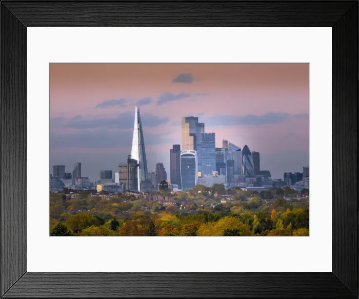 Framed Print : Europe, UK, England, London, view of the skyline of the Central London financial district Framed Print : Europe, UK, England, London, view of the skyline of the Central London financial district