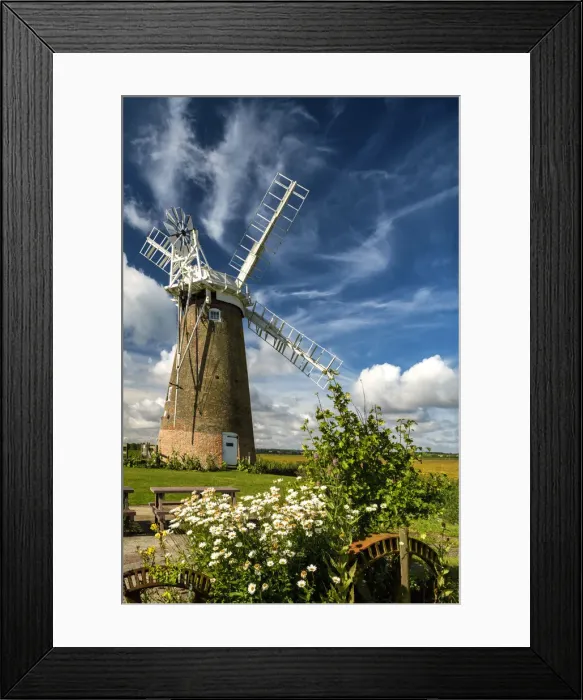 Framed Print : Hardley Mill, Hardley, Norfolk, England Framed Print : Hardley Mill, Hardley, Norfolk, England