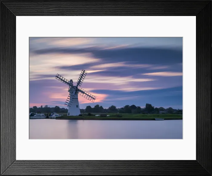 Framed Print : Thurne Mill, Norfolk Broads National Park, England Framed Print : Thurne Mill, Norfolk Broads National Park, England