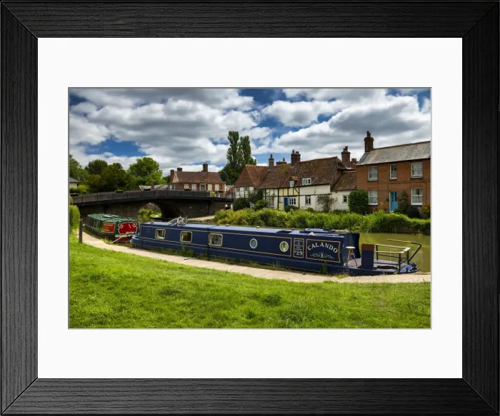Framed Print : Canal Boats on Kennet & Avon Canal, Hungerford, Berkshire, England Framed Print : Canal Boats on Kennet & Avon Canal, Hungerford, Berkshire, England