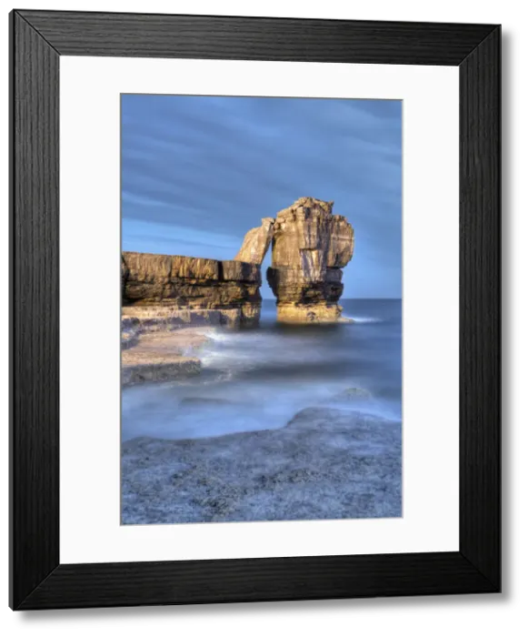 Framed Print : Limestone Sea Stack at Portland Bill on the Isle of Portland, Jurassic Coast, Dorset