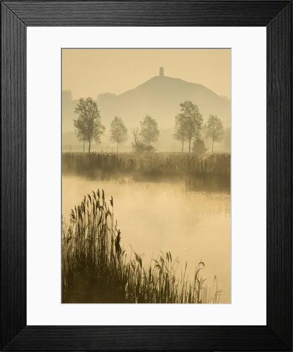 Framed Print : Glastonbury Tor across the Somerset Levels at dawn, Somerset, England Framed Print : Glastonbury Tor across the Somerset Levels at dawn, Somerset, England