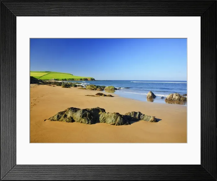 Framed Print : Bantham Sand, Bantham, Devon, England Framed Print : Bantham Sand, Bantham, Devon, England