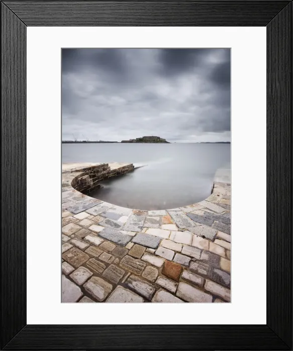 Framed Print : La Valette Horseshoe Bathing Pool, Guernsey, Channel Islands, UK Framed Print : La Valette Horseshoe Bathing Pool, Guernsey, Channel Islands, UK